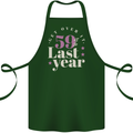 Funny 60th Birthday 59 is So Last Year Cotton Apron 100% Organic Forest Green