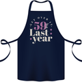 Funny 60th Birthday 59 is So Last Year Cotton Apron 100% Organic Navy Blue