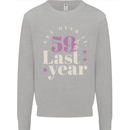 Funny 60th Birthday 59 is So Last Year Kids Sweatshirt Jumper Sports Grey