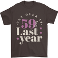 Funny 60th Birthday 59 is So Last Year Mens T-Shirt 100% Cotton Dark Chocolate