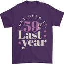 Funny 60th Birthday 59 is So Last Year Mens T-Shirt 100% Cotton Purple