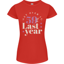 Funny 60th Birthday 59 is So Last Year Womens Petite Cut T-Shirt Red
