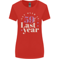 Funny 60th Birthday 59 is So Last Year Womens Wider Cut T-Shirt Red