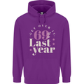 Funny 70th Birthday 69 is So Last Year Childrens Kids Hoodie Purple