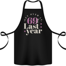 Funny 70th Birthday 69 is So Last Year Cotton Apron 100% Organic Black