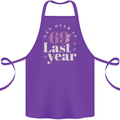 Funny 70th Birthday 69 is So Last Year Cotton Apron 100% Organic Purple