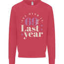 Funny 70th Birthday 69 is So Last Year Kids Sweatshirt Jumper Heliconia
