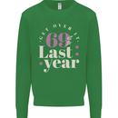 Funny 70th Birthday 69 is So Last Year Kids Sweatshirt Jumper Irish Green
