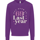 Funny 70th Birthday 69 is So Last Year Kids Sweatshirt Jumper Purple