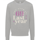 Funny 70th Birthday 69 is So Last Year Kids Sweatshirt Jumper Sports Grey