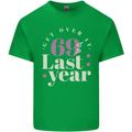 Funny 70th Birthday 69 is So Last Year Kids T-Shirt Childrens Irish Green