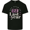 Funny 70th Birthday 69 is So Last Year Mens Cotton T-Shirt Tee Top Black