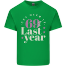 Funny 70th Birthday 69 is So Last Year Mens Cotton T-Shirt Tee Top Irish Green