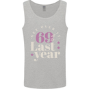 Funny 70th Birthday 69 is So Last Year Mens Vest Tank Top Sports Grey