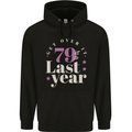 Funny 80th Birthday 79 is So Last Year Childrens Kids Hoodie Black