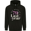 Funny 80th Birthday 79 is So Last Year Childrens Kids Hoodie Black
