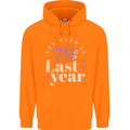 Funny 80th Birthday 79 is So Last Year Childrens Kids Hoodie Orange