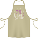 Funny 80th Birthday 79 is So Last Year Cotton Apron 100% Organic Khaki
