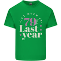 Funny 80th Birthday 79 is So Last Year Kids T-Shirt Childrens Irish Green