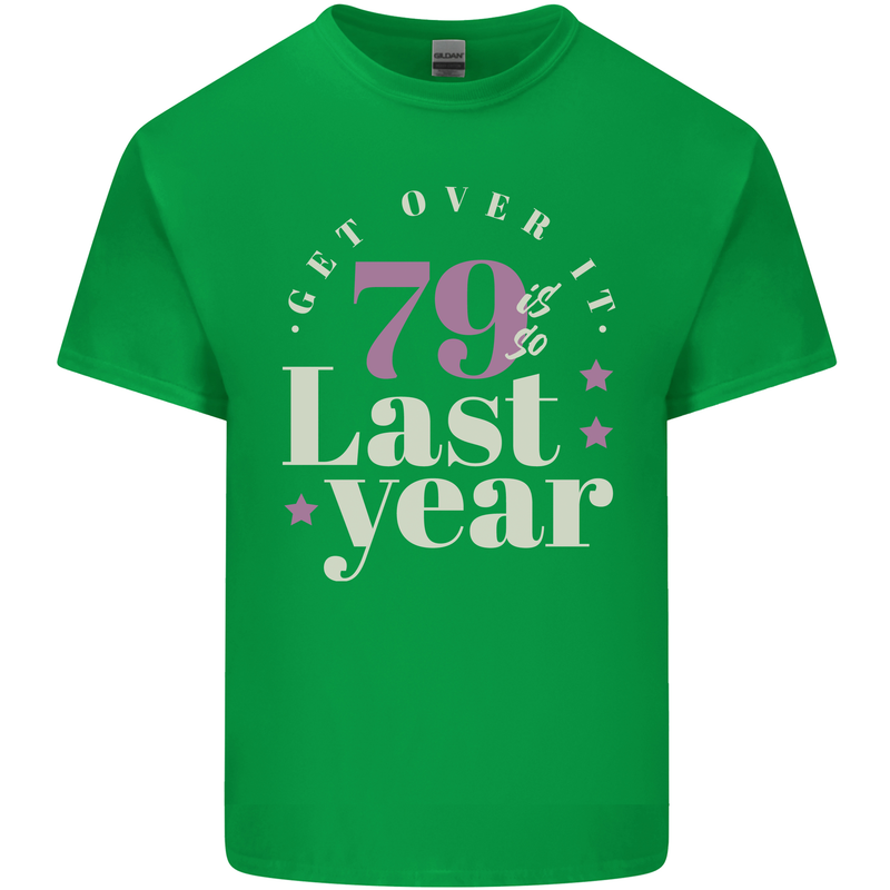 Funny 80th Birthday 79 is So Last Year Kids T-Shirt Childrens Irish Green