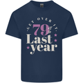 Funny 80th Birthday 79 is So Last Year Kids T-Shirt Childrens Navy Blue