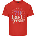 Funny 80th Birthday 79 is So Last Year Kids T-Shirt Childrens Red