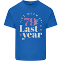 Funny 80th Birthday 79 is So Last Year Kids T-Shirt Childrens Royal Blue