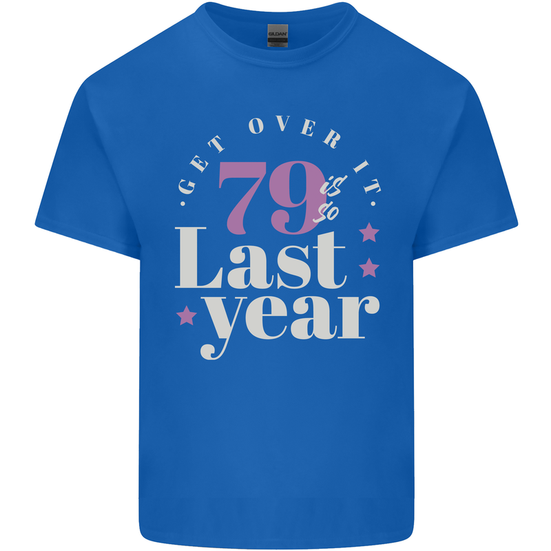 Funny 80th Birthday 79 is So Last Year Kids T-Shirt Childrens Royal Blue