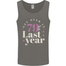Funny 80th Birthday 79 is So Last Year Mens Vest Tank Top Charcoal