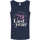 Funny 80th Birthday 79 is So Last Year Mens Vest Tank Top Navy Blue