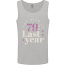 Funny 80th Birthday 79 is So Last Year Mens Vest Tank Top Sports Grey