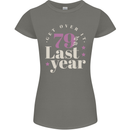 Funny 80th Birthday 79 is So Last Year Womens Petite Cut T-Shirt Charcoal
