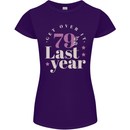 Funny 80th Birthday 79 is So Last Year Womens Petite Cut T-Shirt Purple