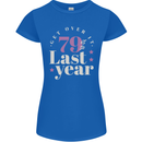 Funny 80th Birthday 79 is So Last Year Womens Petite Cut T-Shirt Royal Blue