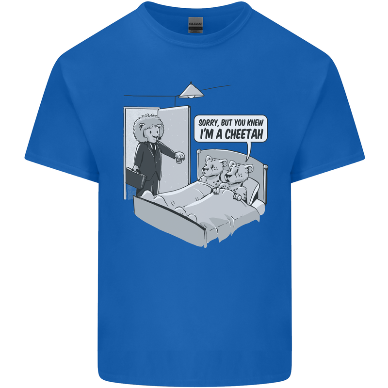 Funny Adultery Cheating Cheetahs Kids T-Shirt Childrens Royal Blue