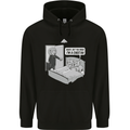 Funny Adultery Cheating Cheetahs Mens 80% Cotton Hoodie Black