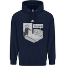 Funny Adultery Cheating Cheetahs Mens 80% Cotton Hoodie Navy Blue