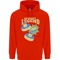 Funny Air Hockey Legend Childrens Kids Hoodie Bright Red