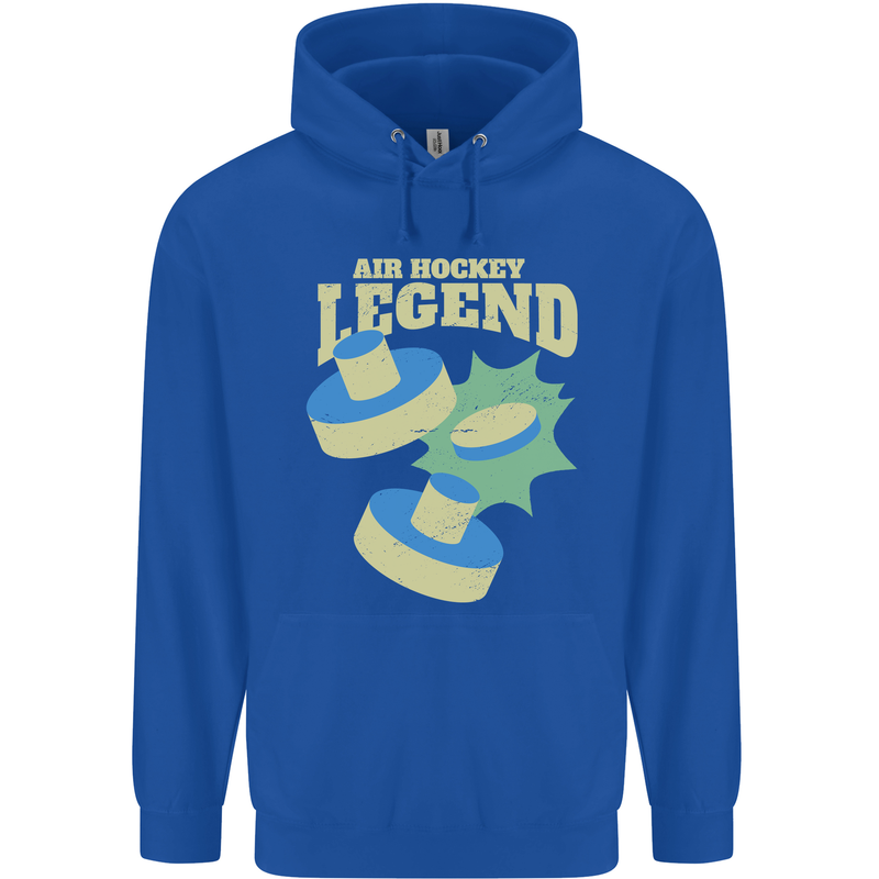 Funny Air Hockey Legend Childrens Kids Hoodie Royal Blue