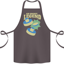 Funny Air Hockey Legend Cotton Apron 100% Organic Dark Grey