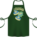 Funny Air Hockey Legend Cotton Apron 100% Organic Forest Green