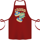 Funny Air Hockey Legend Cotton Apron 100% Organic Maroon