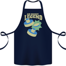 Funny Air Hockey Legend Cotton Apron 100% Organic Navy Blue