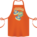 Funny Air Hockey Legend Cotton Apron 100% Organic Orange