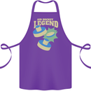 Funny Air Hockey Legend Cotton Apron 100% Organic Purple