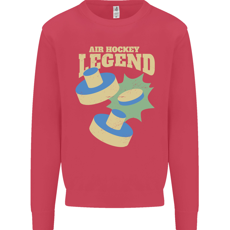 Funny Air Hockey Legend Kids Sweatshirt Jumper Heliconia