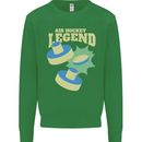 Funny Air Hockey Legend Kids Sweatshirt Jumper Irish Green