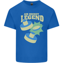 Funny Air Hockey Legend Kids T-Shirt Childrens Royal Blue