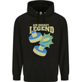 Funny Air Hockey Legend Mens 80% Cotton Hoodie Black
