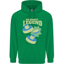 Funny Air Hockey Legend Mens 80% Cotton Hoodie Irish Green